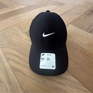 Nike Black Cap with White Logo